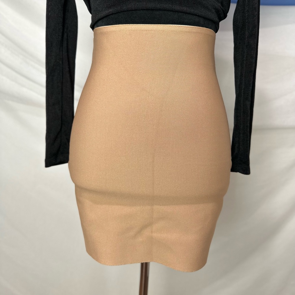 Small Nude bandage mini skirt